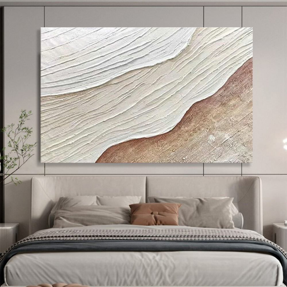 Custom-Made Giant Abstract Hand Painting for Cliffside Yoga Retreat Studio DLZ2909