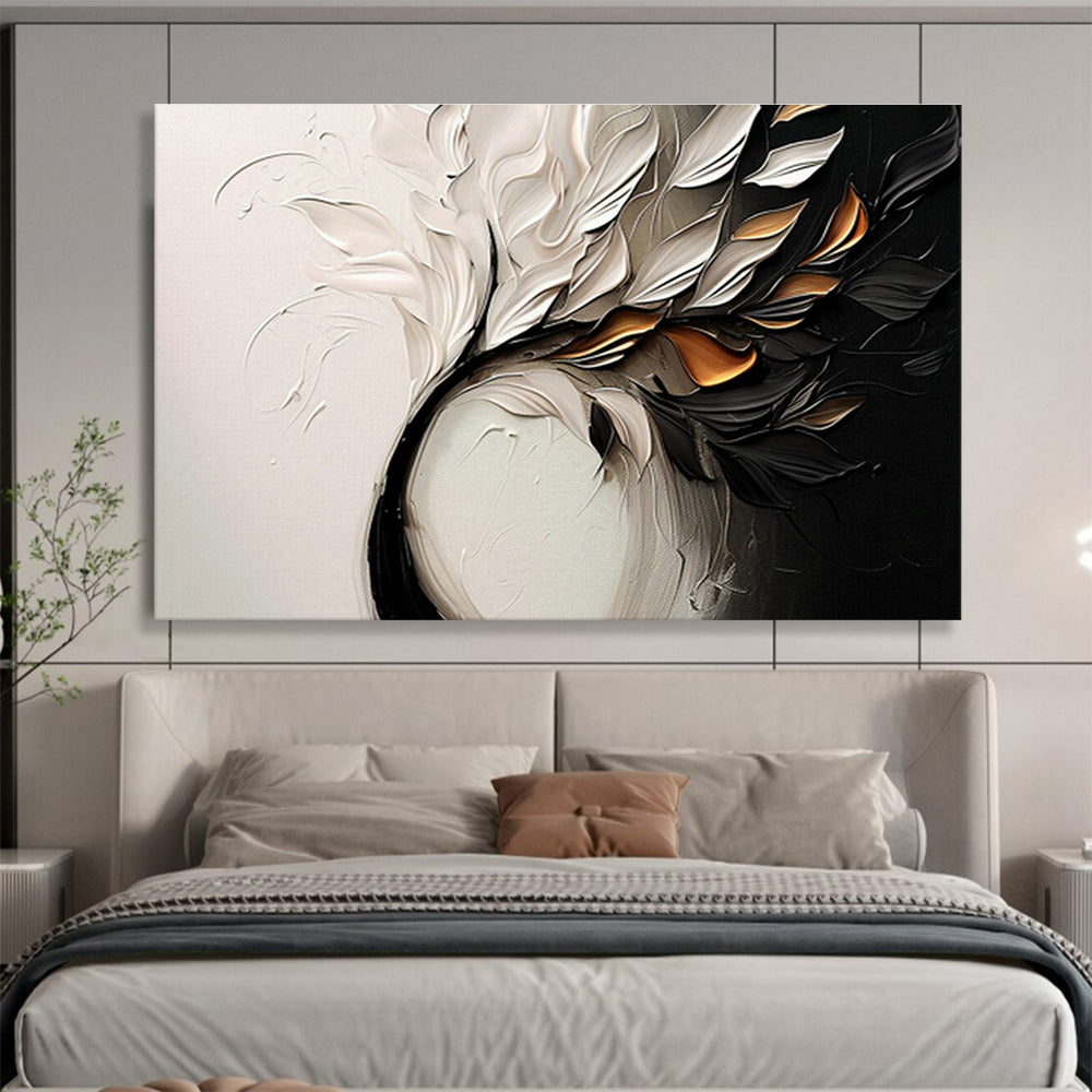 Custom-Made Giant Abstract Hand Painting for Underwater Sensor Network Power Supply Optimization Center DLZ3132
