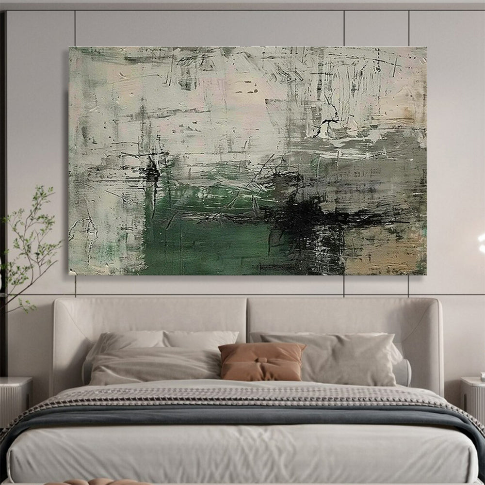 Tailored High-Speed Train Maintenance Yard Giant Abstract Hand Painting DLZ2535