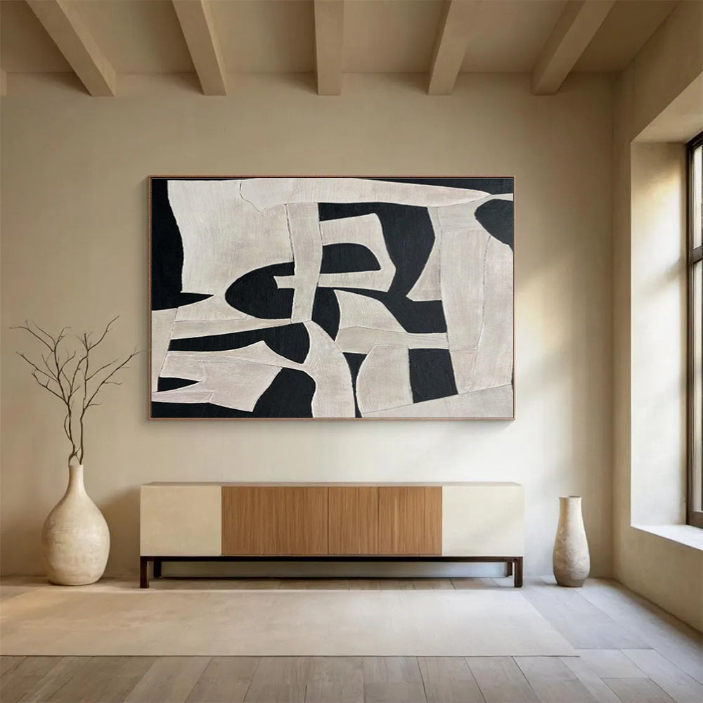 Custom-Made Shopping Center Oversized Abstract Hand Painting