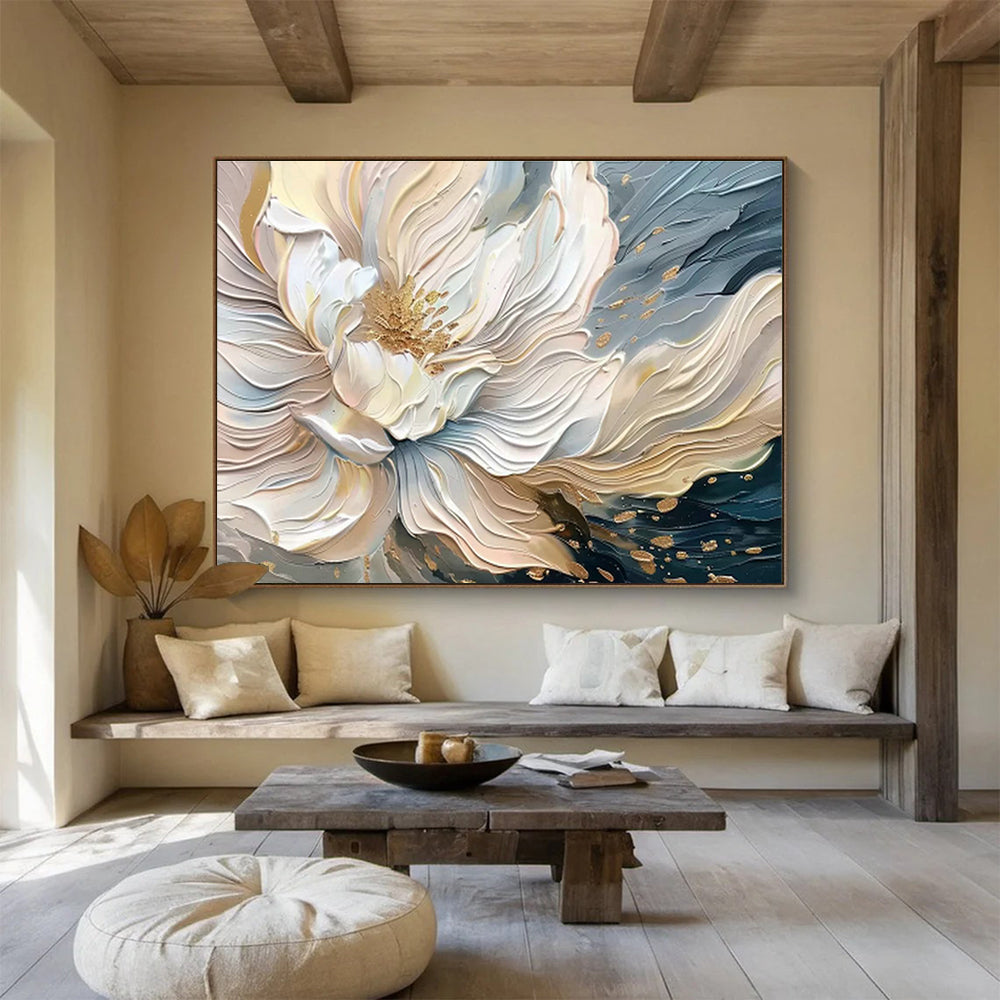 Custom-Made Giant Abstract Hand Painting for Deep-Sea Hydrothermal Vent Exploration Mission Control DLZ3087