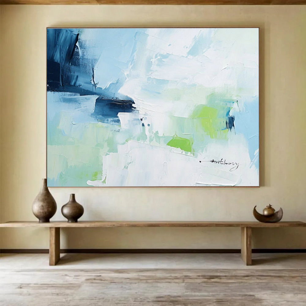 Oversized Custom Abstract Hand Painting for Cafe DLZ2692