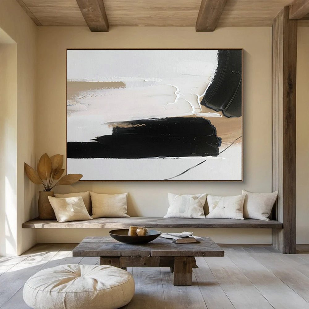 Custom-Made Giant Abstract Hand Painting for Gallery DLZ2699