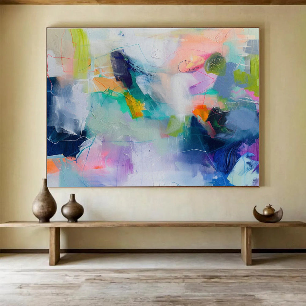 Customized Large-Scale Abstract Hand Painting for Digital Marketing Agency Creative Studio DLZ2881