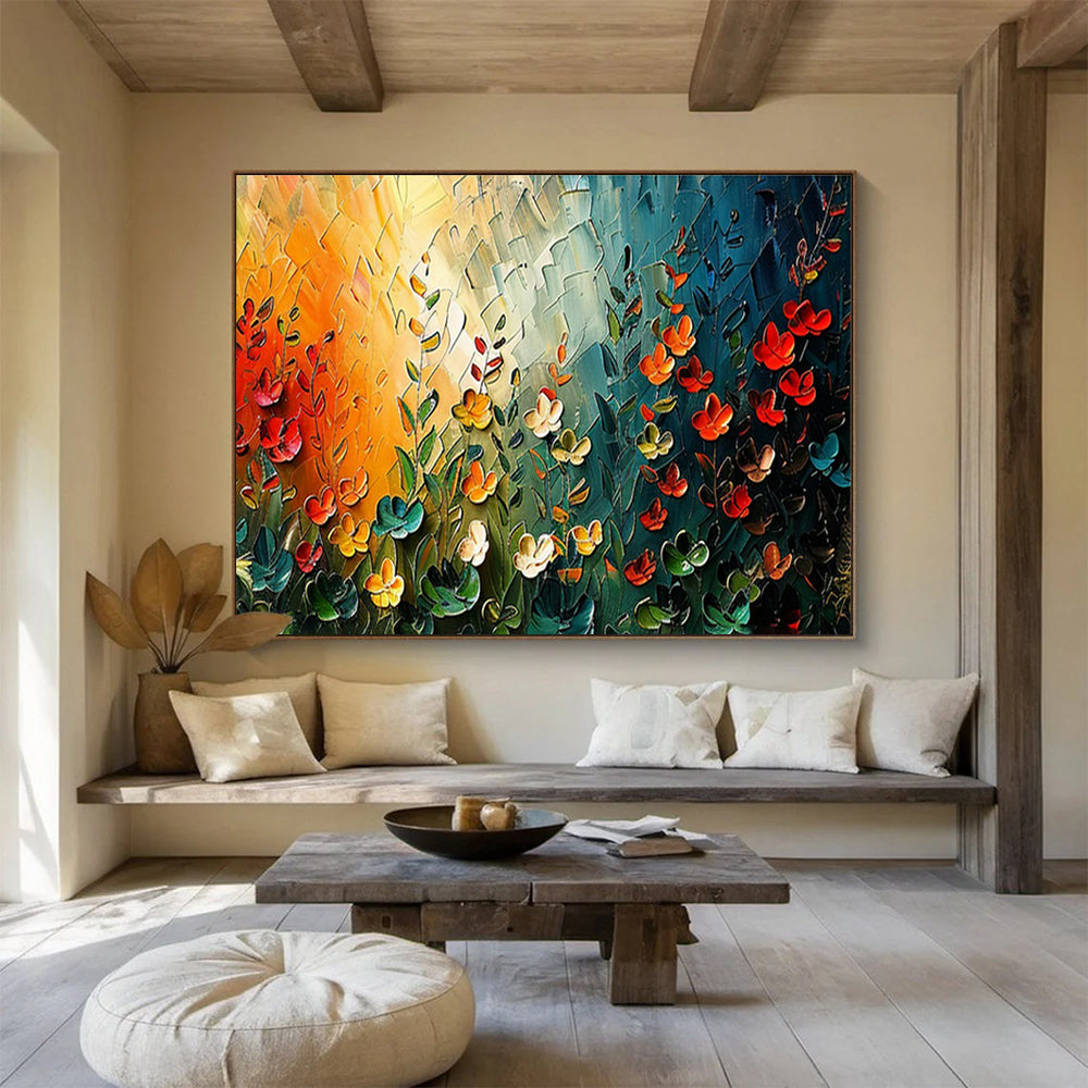 Oversized Custom Hand-Painted Abstract Art for Subterranean Cave Ecosystem Education Center DLZ3071