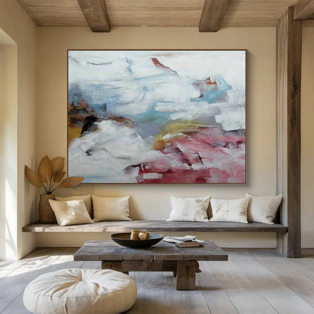 Tailored High-Altitude Research Station Giant Abstract Hand Painting DLZ2547