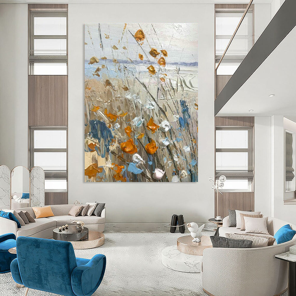 Large-Scale Custom Hand-Painted Abstract Painting for Gyms  DLZ0125