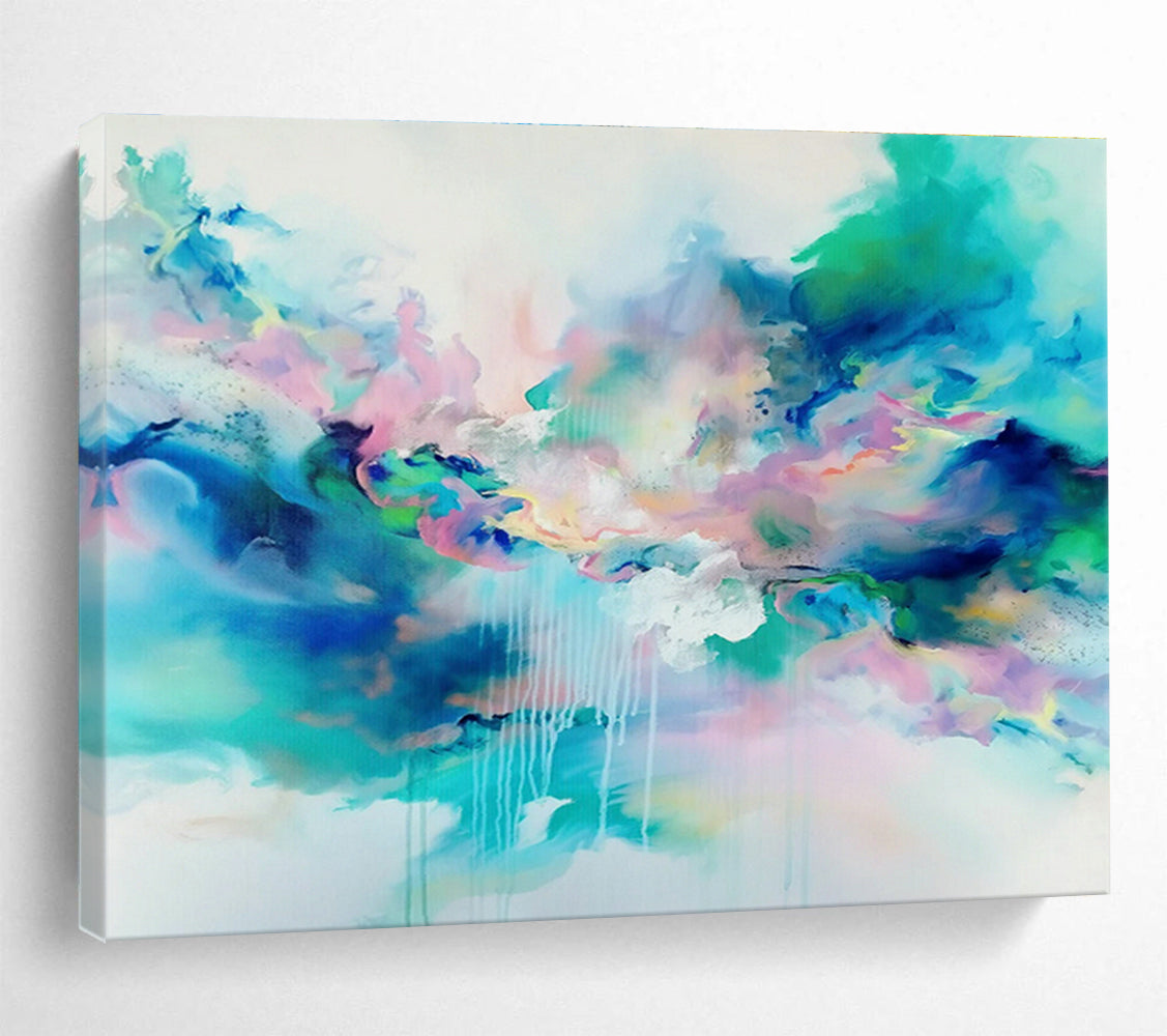 Large-Size Custom Hand-Painted Abstract Painting for E-sports Tournament Command Center DLZ2870