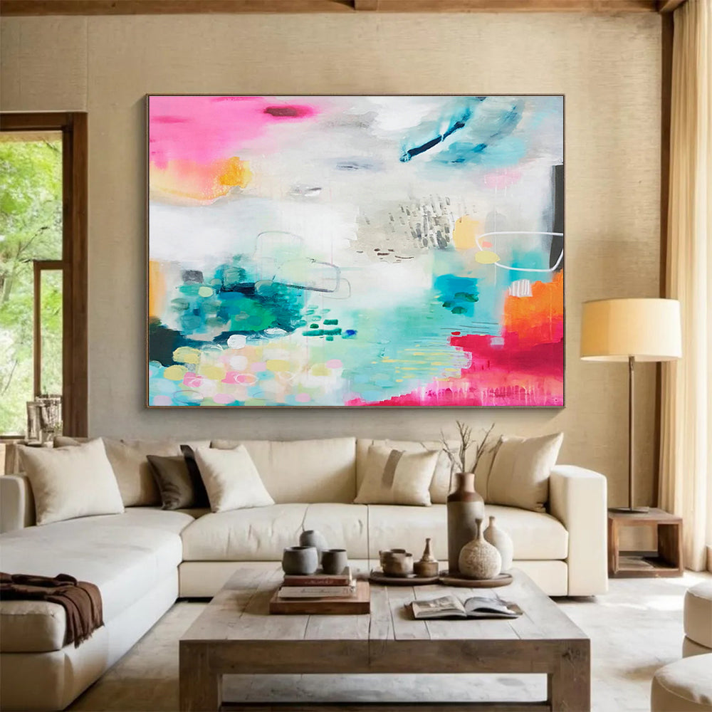 Scented Oil Custom Hand-Painted Abstract for Aromatherapy Studios