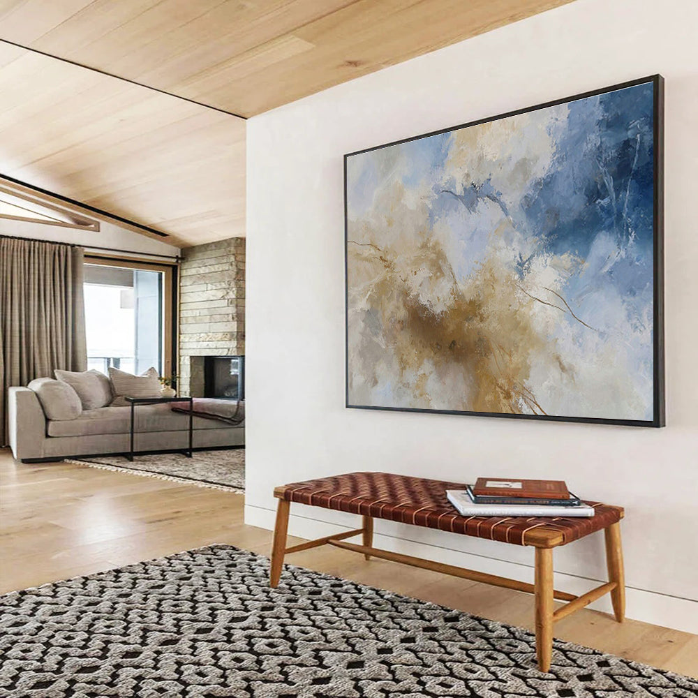 Custom-Made Hyperloop Station Large Abstract Hand Painting DLZ2520