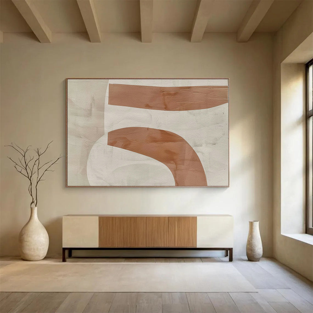 Oversized Custom Hand-Painted Abstract Art for Solar-Powered Desalination Plant DLZ2972