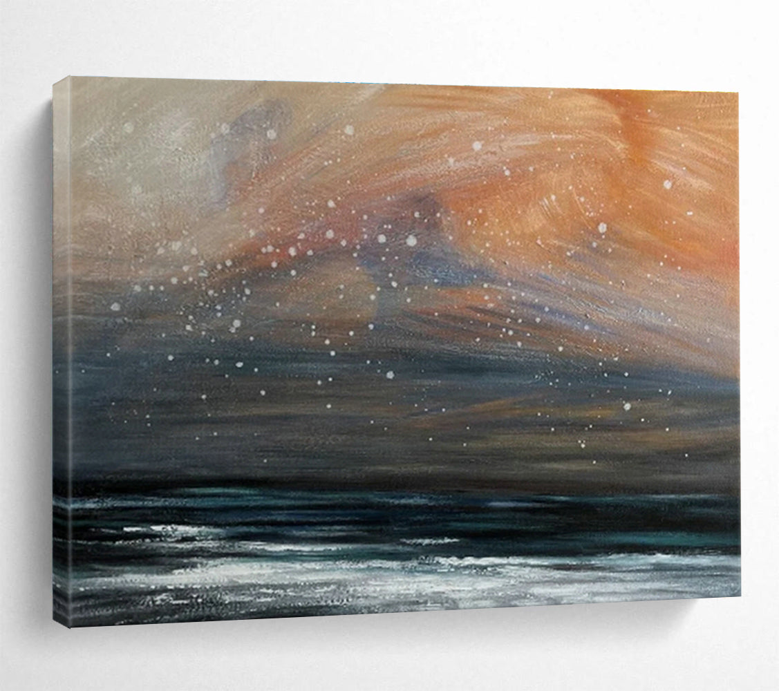 Customizable Airport Terminal Giant Abstract Hand Painting