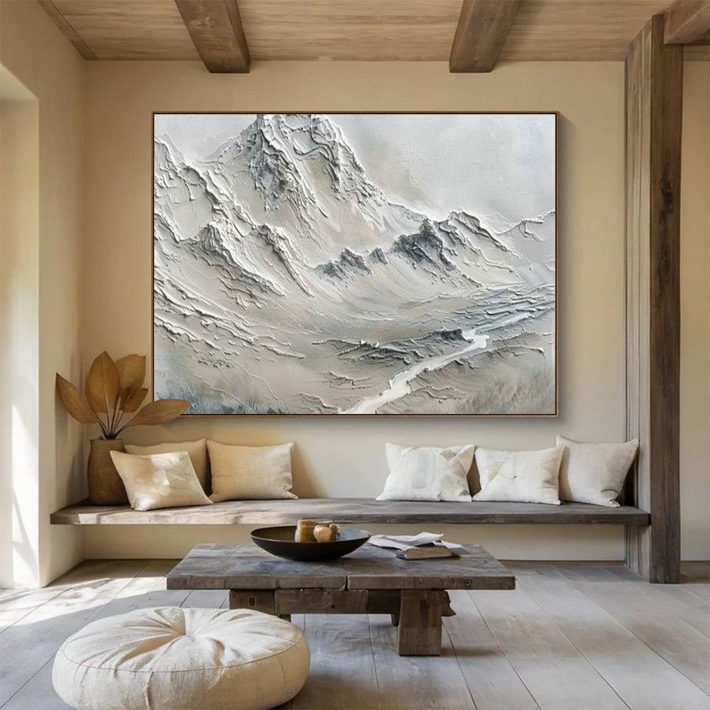 Customized Large Abstract Hand Painting for Community Composting Facility Office DLZ2841
