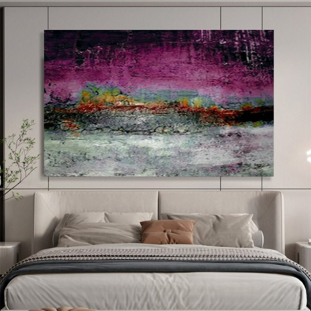 Custom Giant Abstract Hand Painting for Medical Billing Office DLZ2775