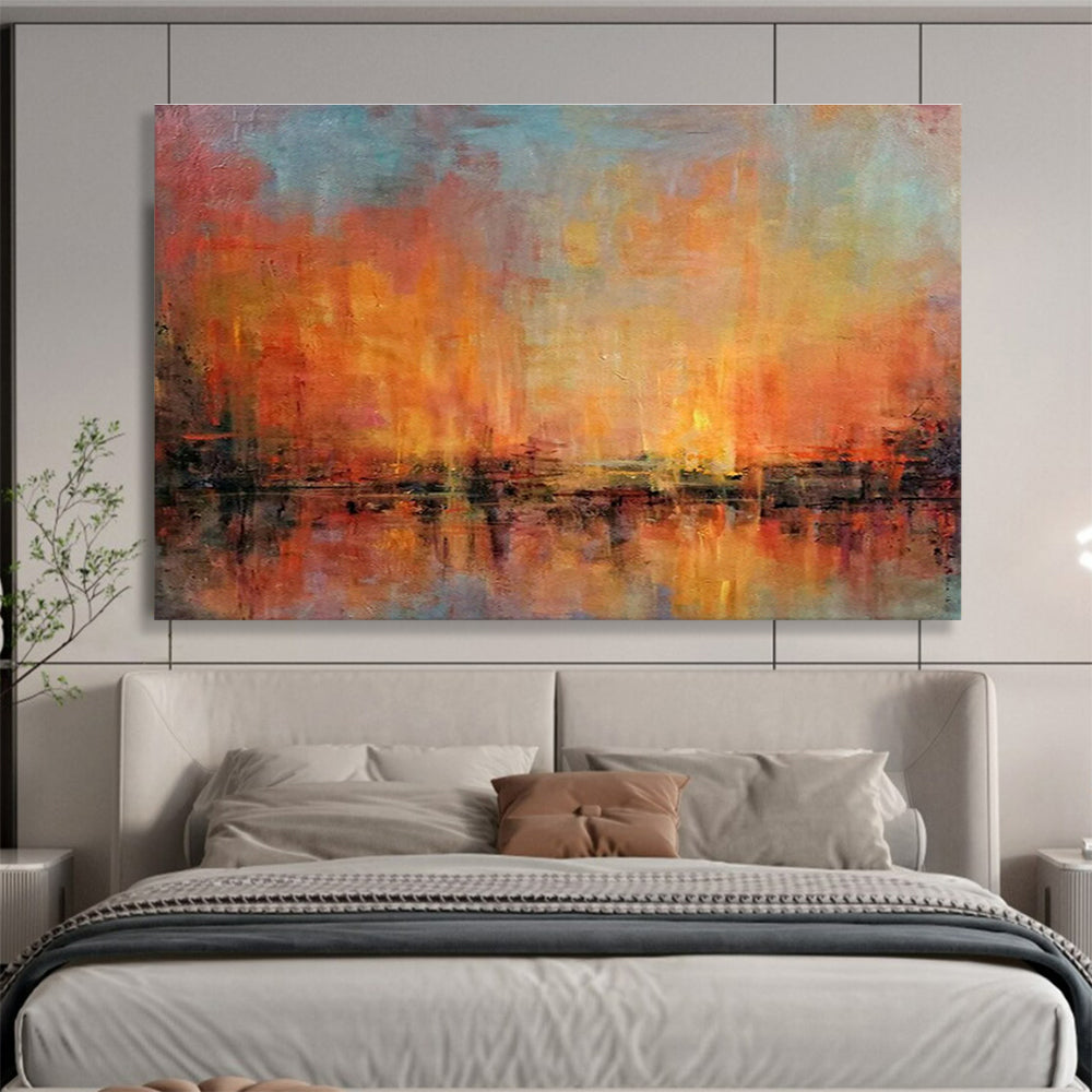 Large-Size Custom Abstract Hand Painting for Optometry Store DLZ2770