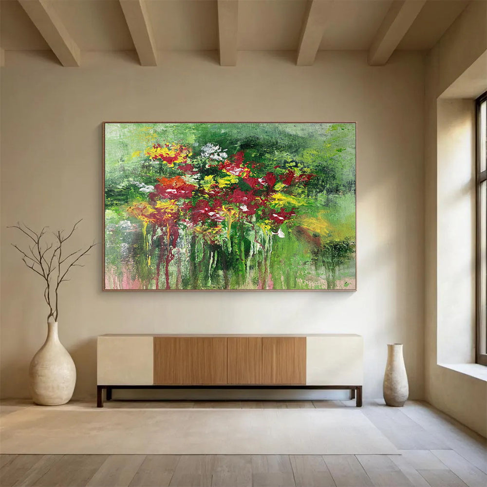 Giant Modern Abstract Art - Commissioned Mixed Media Wall Decor for Hotel Lobbies