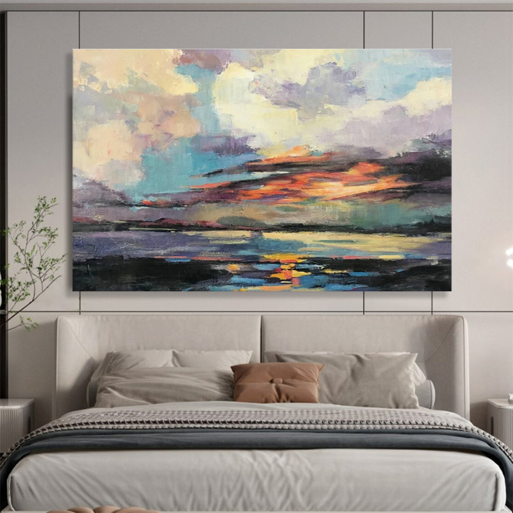 Tailored High-Speed Rail Testing Track Giant Abstract Hand Painting DLZ2581