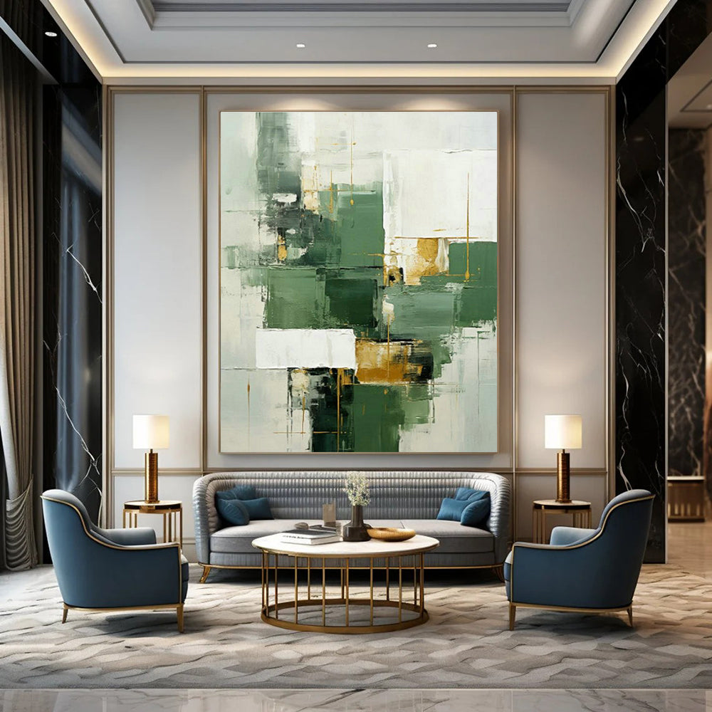 Extensive Custom Hand-Painted Abstract Painting - Prehistoric Paradise for Dinosaur Museums  DLZ0303