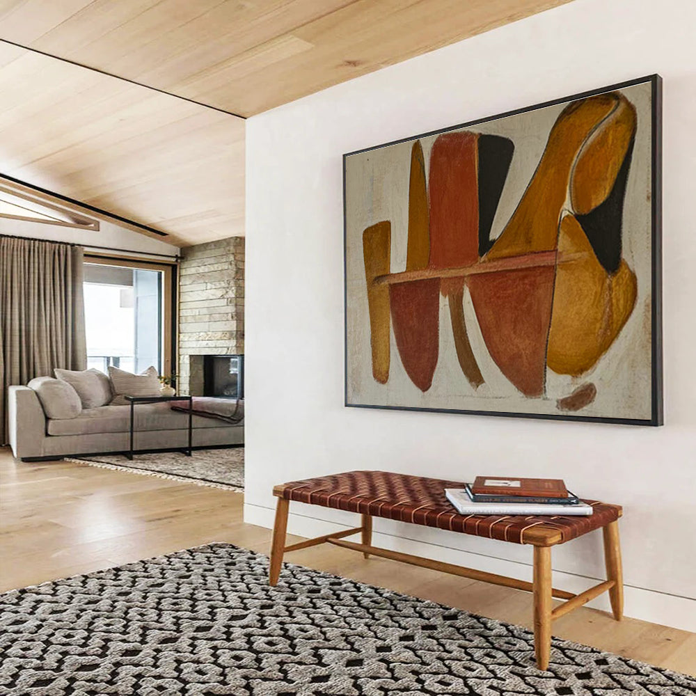 Bespoke Banquet Hall Large Abstract Hand Painting