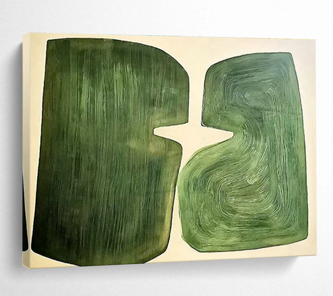 Custom Giant Abstract Hand Painting for Subterranean Geothermal Heat Pump Installation Facility DLZ3004