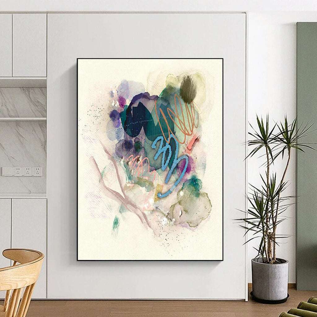 Large-Scale Customizable Hand-Painted Abstract Painting - Cool Art Decoration for Billiard Halls  DLZ0147