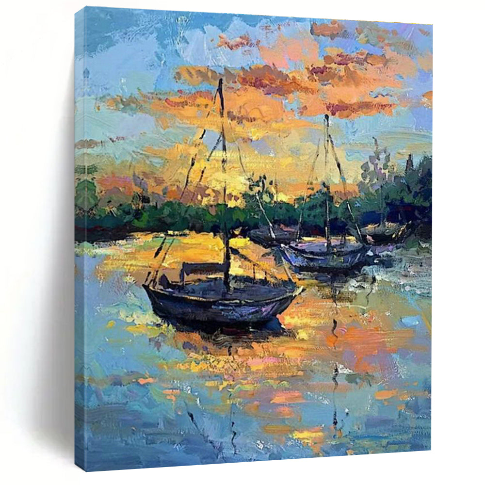 Vast Large-Scale Custom Hand-Painted Abstract Canvas - Artistic Imagination for Fantasy Role-Playing Game Conventions  DLZ0321
