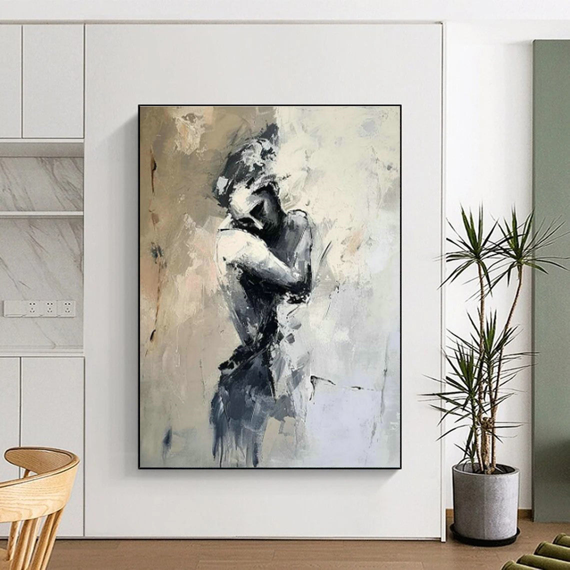 Extra Large Custom Handmade Abstract Painting for Urban Bike Repair Shops  DLZ0109