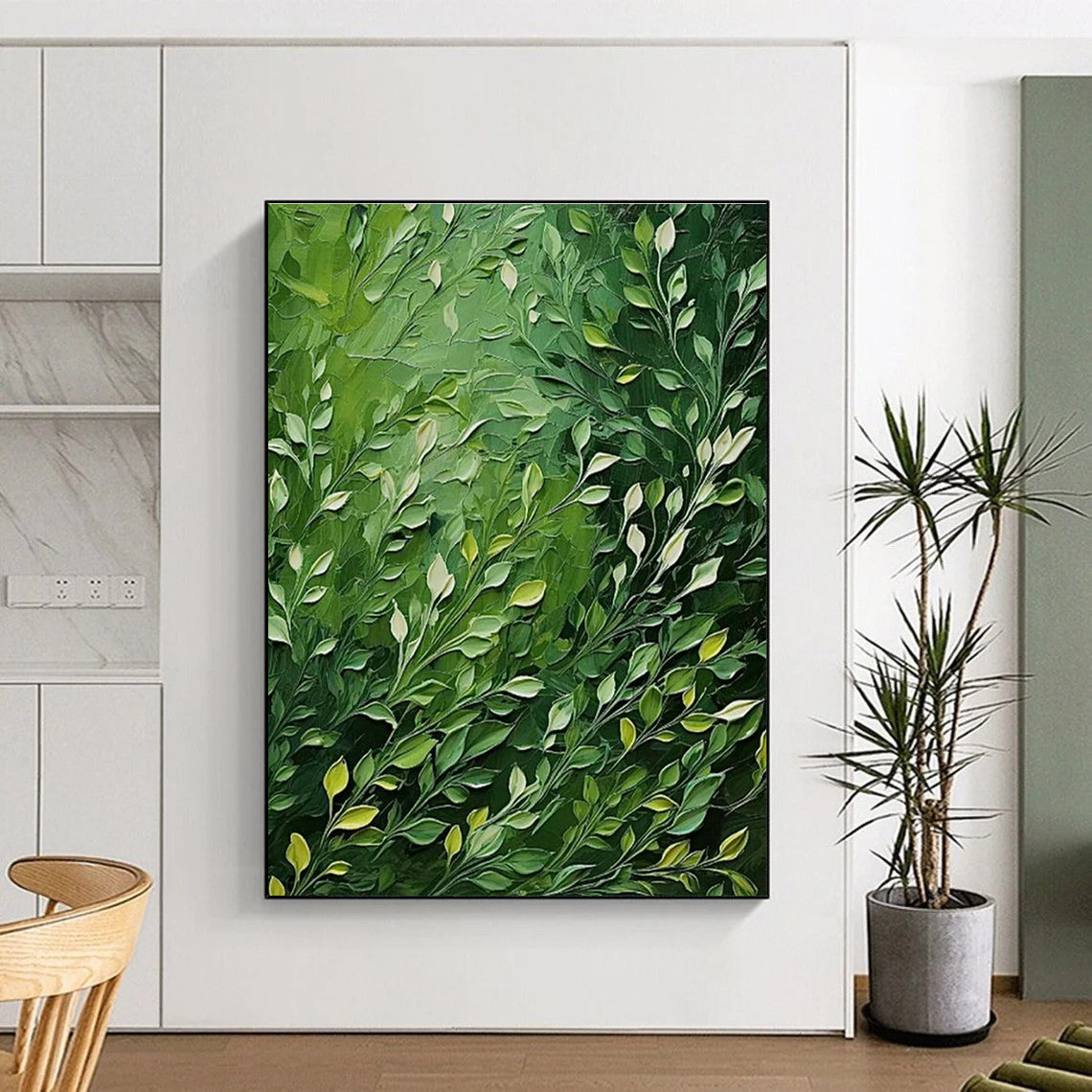 Vast Large-Scale Custom Hand-Painted Abstract Canvas - Artistic Imagination for Science Fiction Conventions  DLZ0291