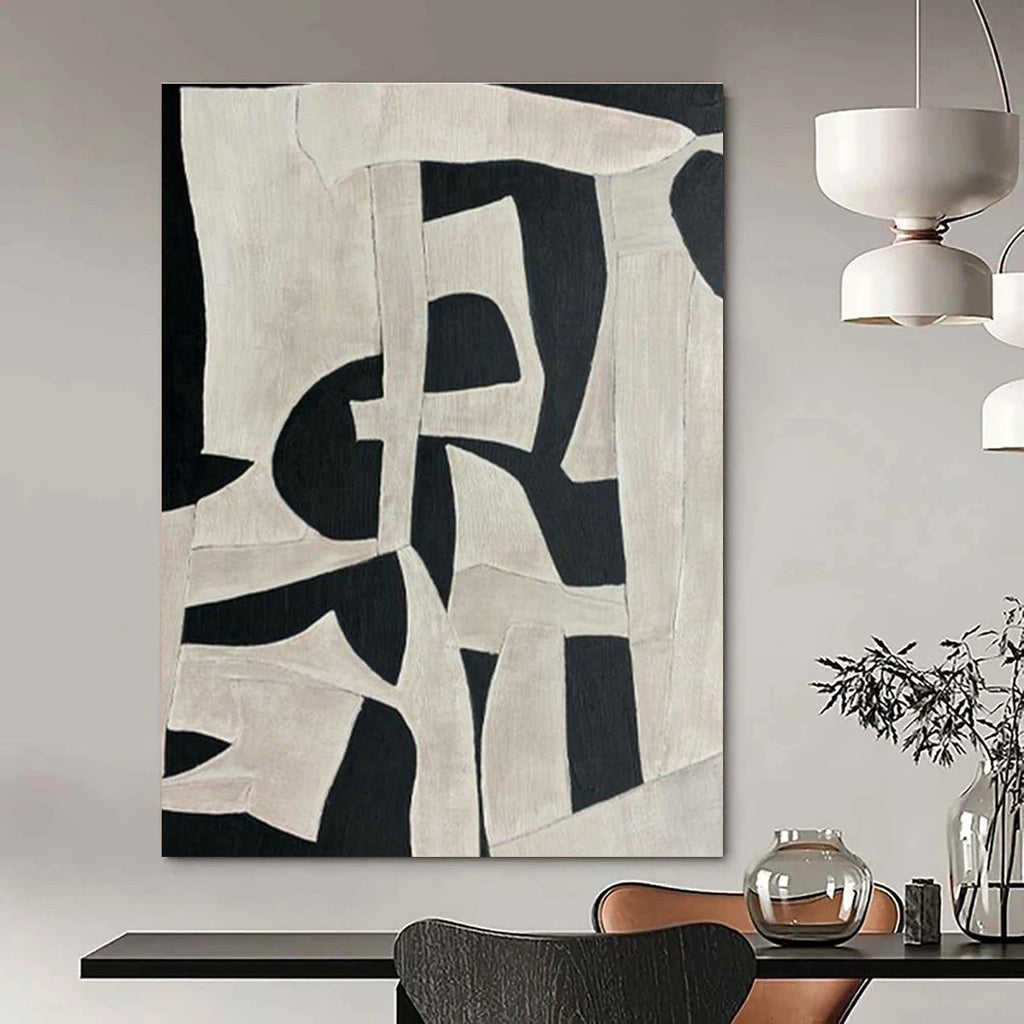 Vast Large-Scale Custom Hand-Painted Abstract Painting - Zen Ambiance for Meditation Centers  DLZ0219