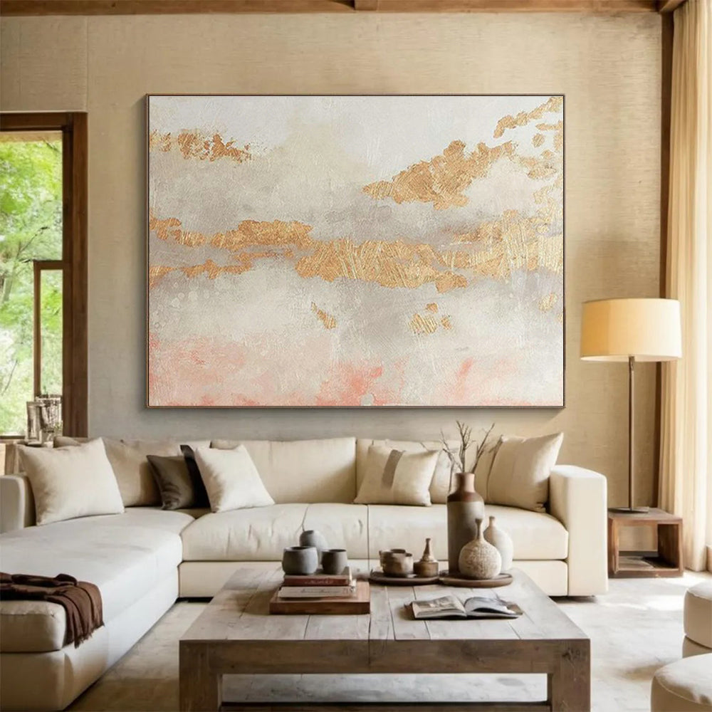 Oversized Custom Hand-Painted Abstract Art for Geothermal Energy Plant Control Center DLZ2824