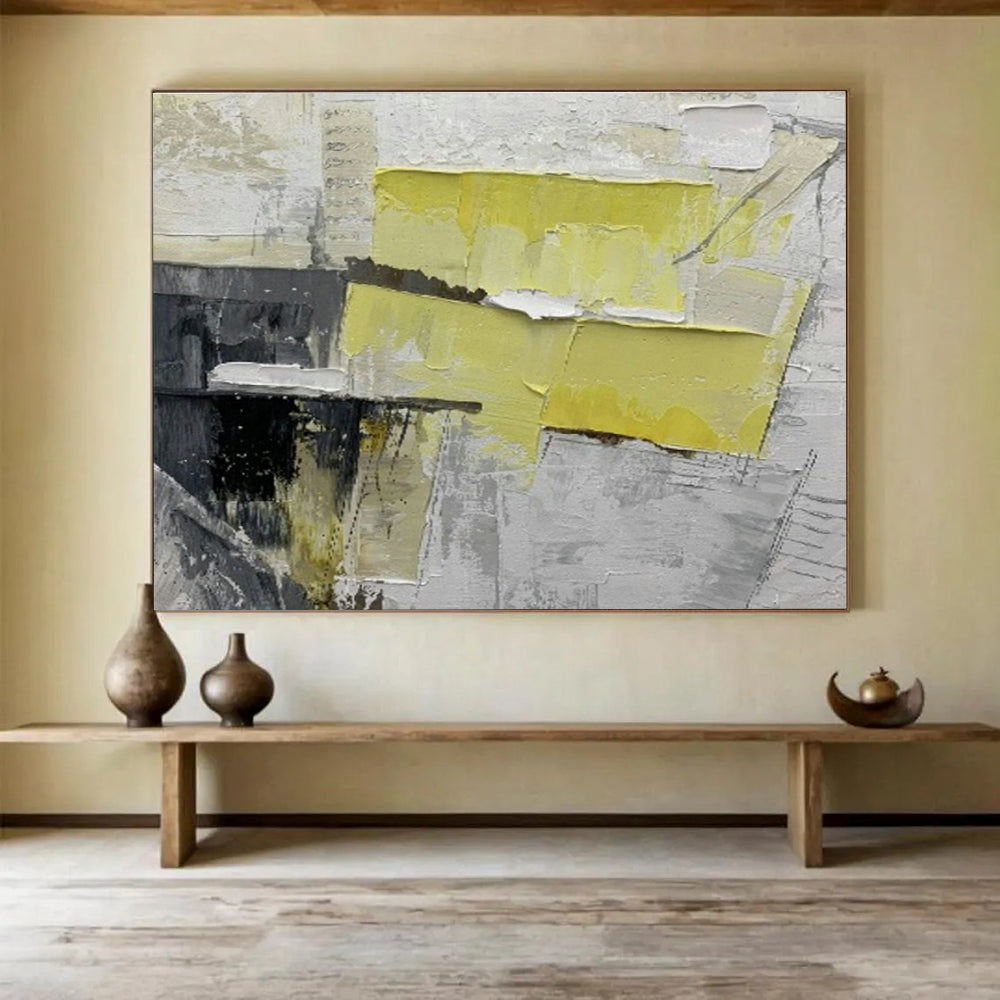 Large Custom Abstract Hand-Painted Art for Urban Vertical Bee Colony Tower DLZ2979