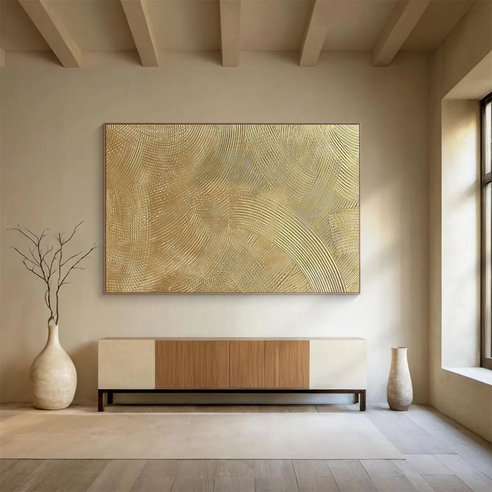 Oversized Custom Hand-Painted Abstract Art for Urban Rainwater Harvesting Hub DLZ2964