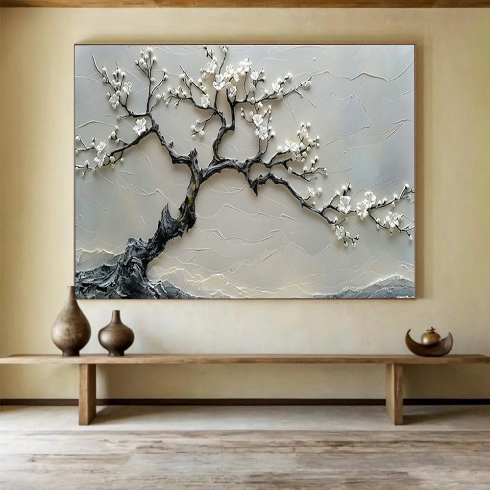 Custom-Made Giant Abstract Hand Painting for Subterranean Aquatic Cave Diving Training Center DLZ3079