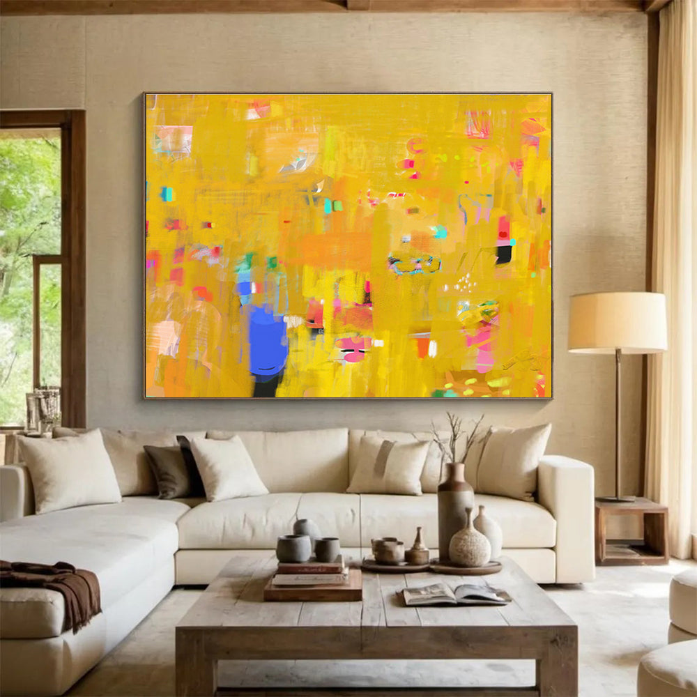 Kinetic Mobile Custom Hand-Painted Abstract Art for Atriums and Large Open Spaces