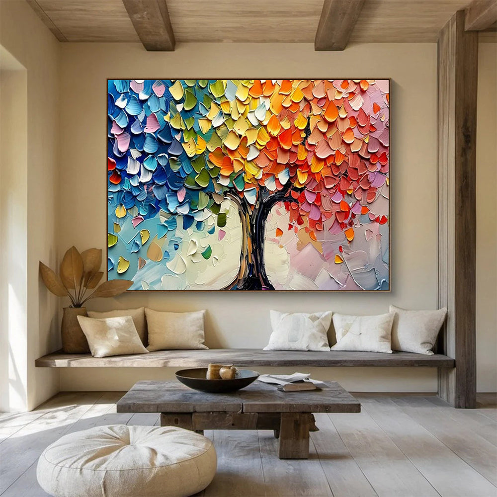 Customized Large-Scale Abstract Hand Painting for Arctic Tundra Bird Habitat Fragmentation and Connectivity Restoration Institute DLZ3182