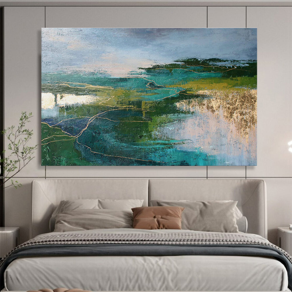 Bespoke Vineyard Oversized Hand-Painted Wall Art DLZ2511