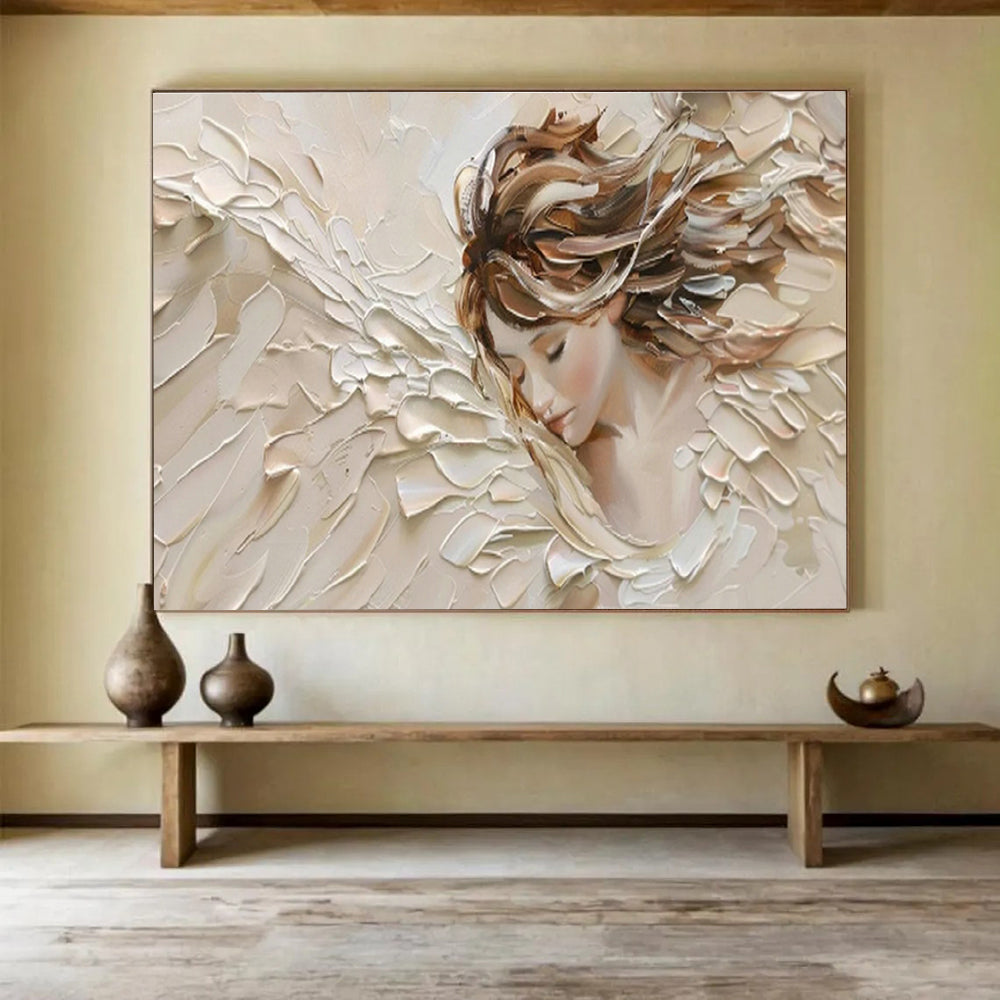 Large Custom Abstract Hand-Painted Art for Offshore Wave Energy Conversion Facility Control Room DLZ2838