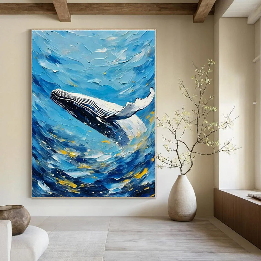 Enormous Custom Hand-Painted Abstract Painting - Artistic Flair for Millinery Fashion Shows  DLZ0292