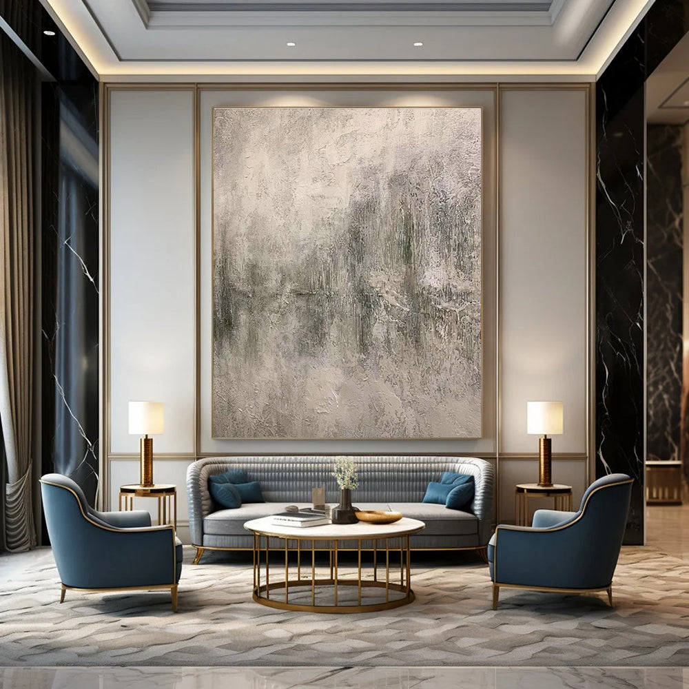 Massive Custom Hand-Painted Abstract Painting - Inviting Decor for Flower Shops  DLZ0192
