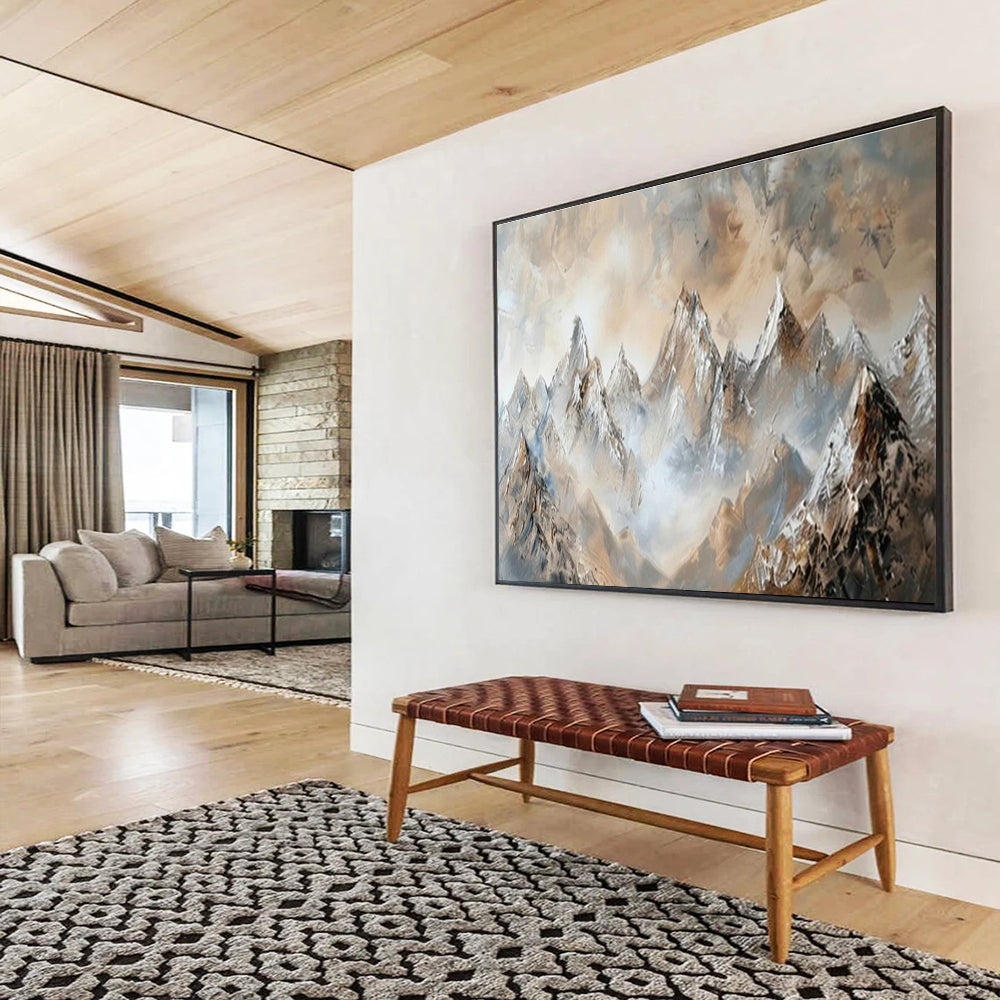 Oversized Custom Hand-Painted Abstract Art for Virtual Reality Content Creation Studio DLZ2850