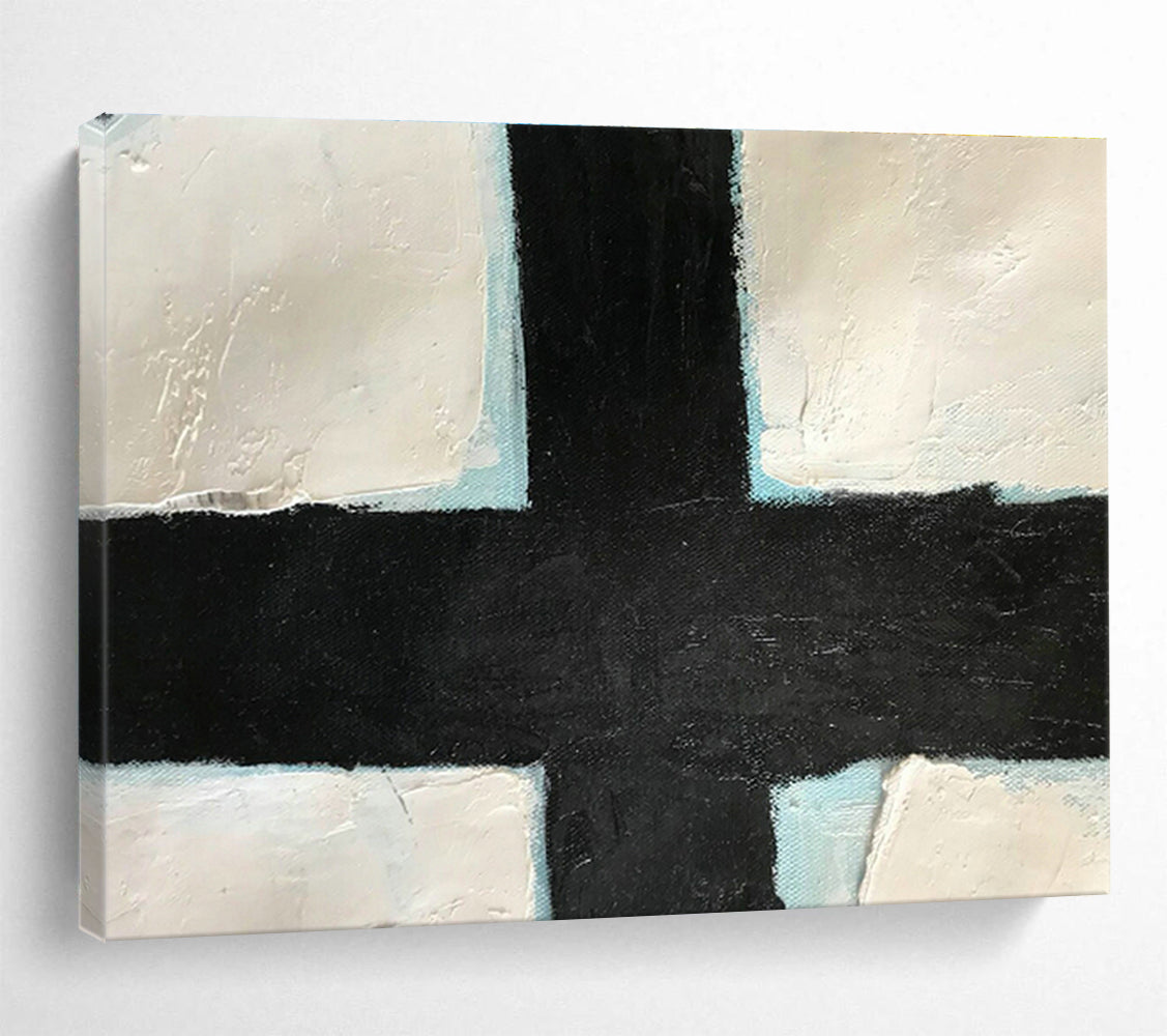 Custom-Made Quantum Cryptography Lab Large Abstract Hand Painting DLZ2564