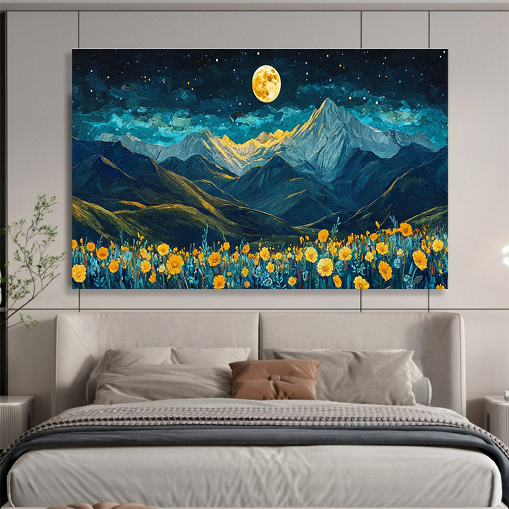 Large-Size Custom Hand-Painted Abstract Painting for Urban Vertical Farming Automated Pest Detection Lab DLZ3078
