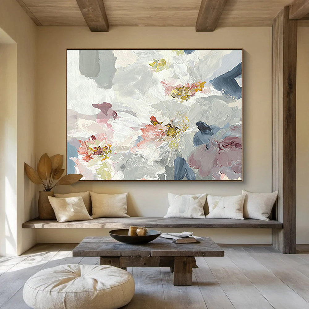 Oversized Custom Abstract Hand Painting for Hyperbaric Chamber Facility DLZ2788