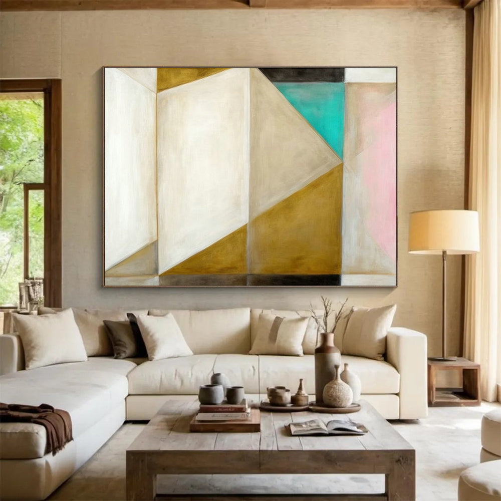 Tailored High-Speed Maglev Train Test Track Control Tower Giant Abstract Hand Painting DLZ2667