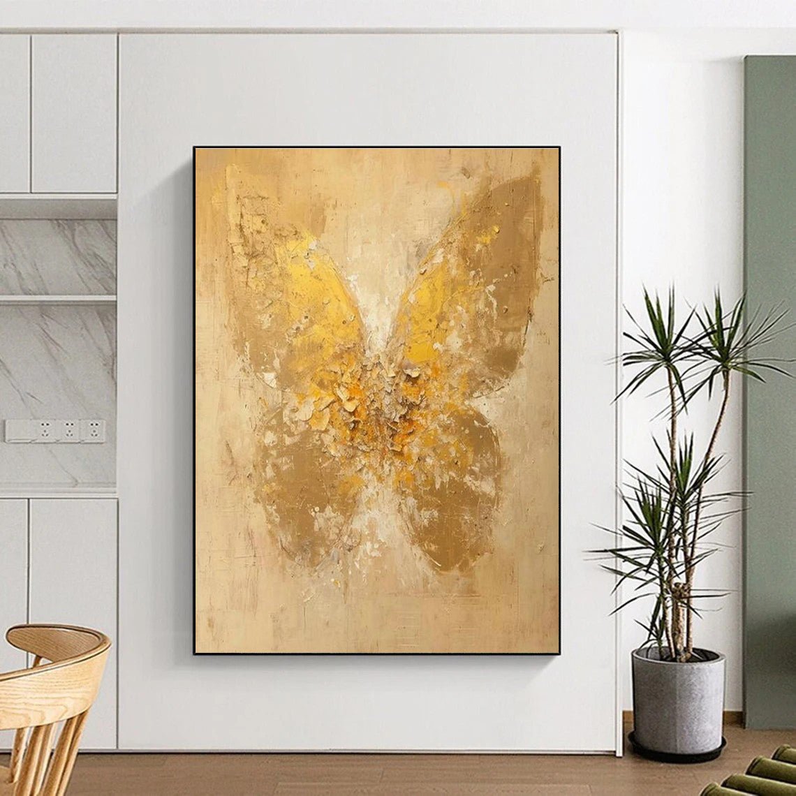 Large-Scale Custom Hand-Painted Abstract Artwork - Artistic Rhythms for African Dance Studios  DLZ0341