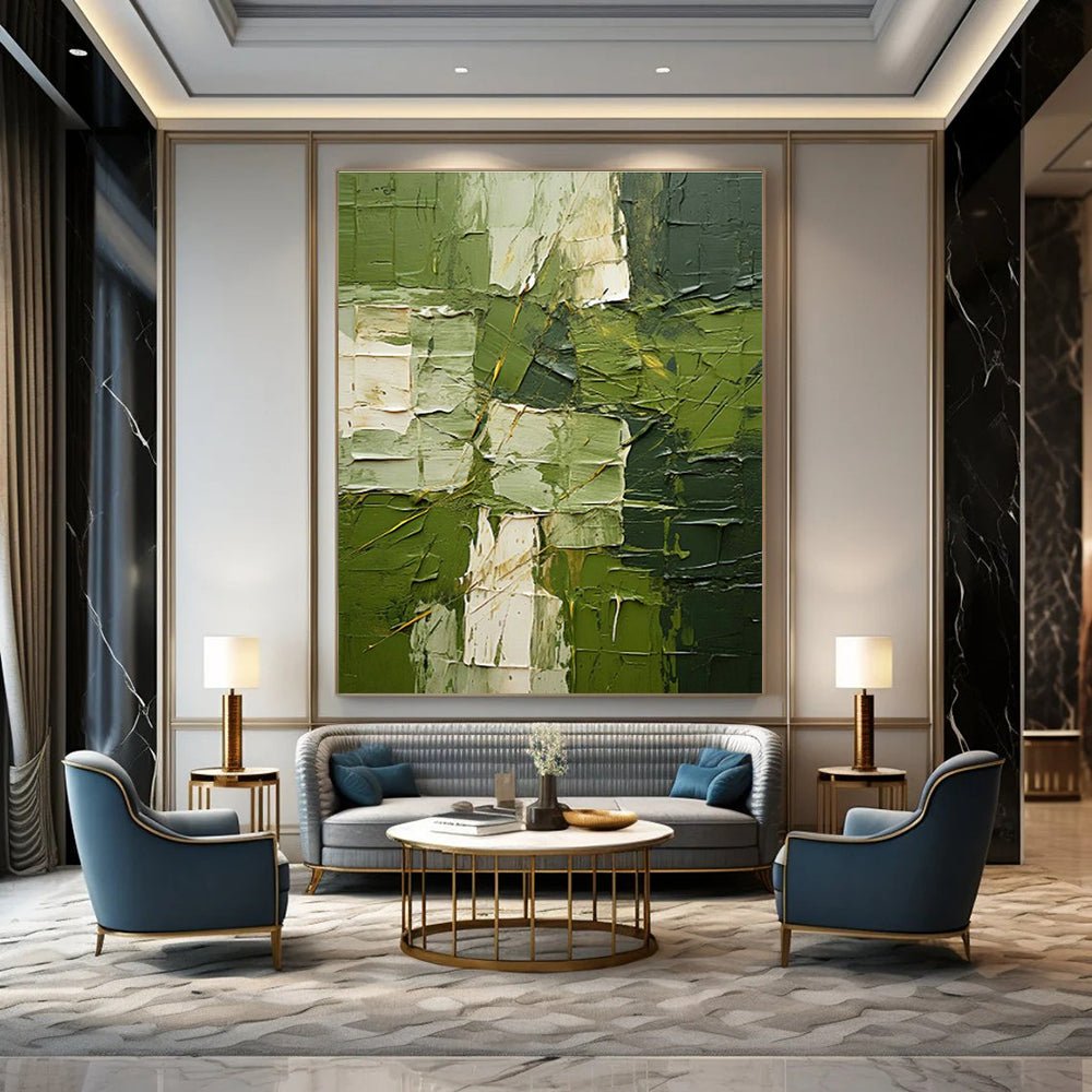 Sprawling Custom Hand-Painted Abstract Canvas - Vintage Nostalgia for Retro Arcade Game Rooms  DLZ0283