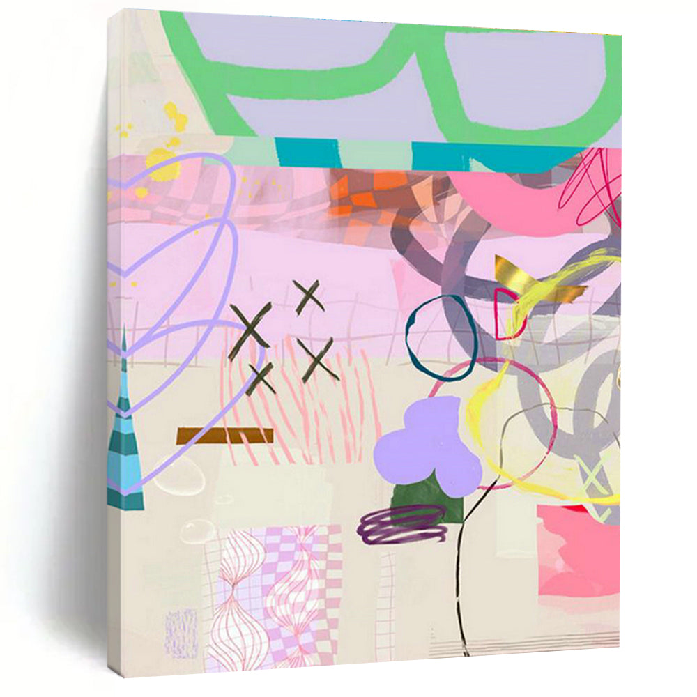 Huge Customizable Handmade Abstract Painting for Artisanal Chocolate - Making Workshops  DLZ0098