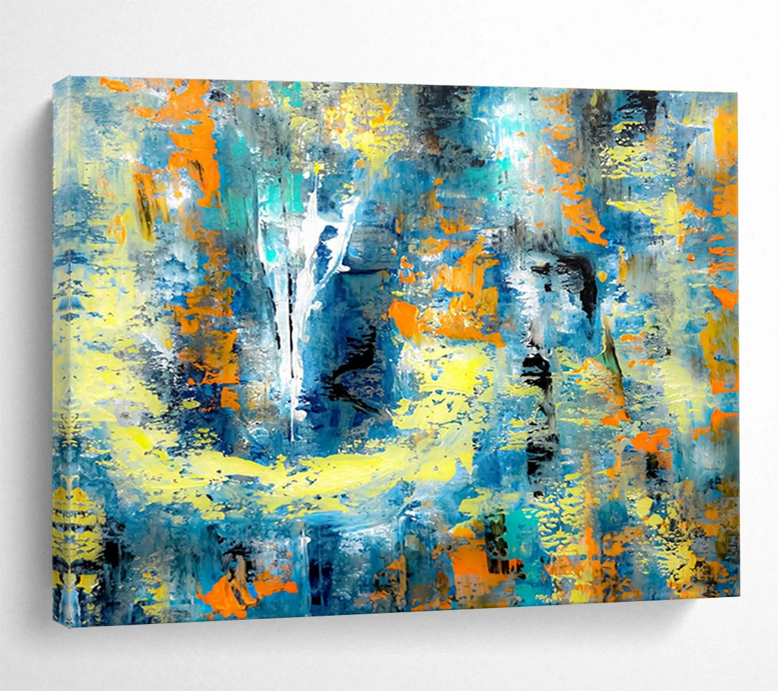 Huge Custom Hand-Painted Abstract Wall Art for Equestrian Center Clubhouses DLZ3308