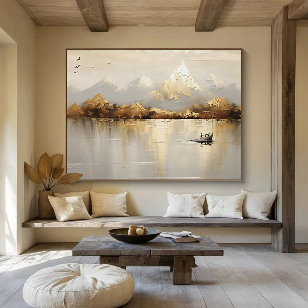 Custom-Made Vertical Factory Large Abstract Hand Painting DLZ2542