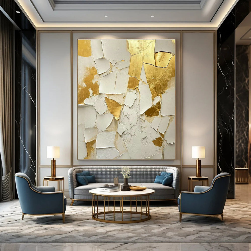 Colossal Custom Hand-Painted Abstract Canvas - Cosmic Wonders for Planetarium Domes  DLZ0328